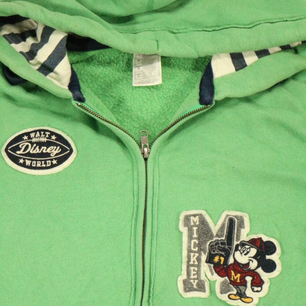 Disney Parks Collection Green Patchwork Full Zip … - image 6